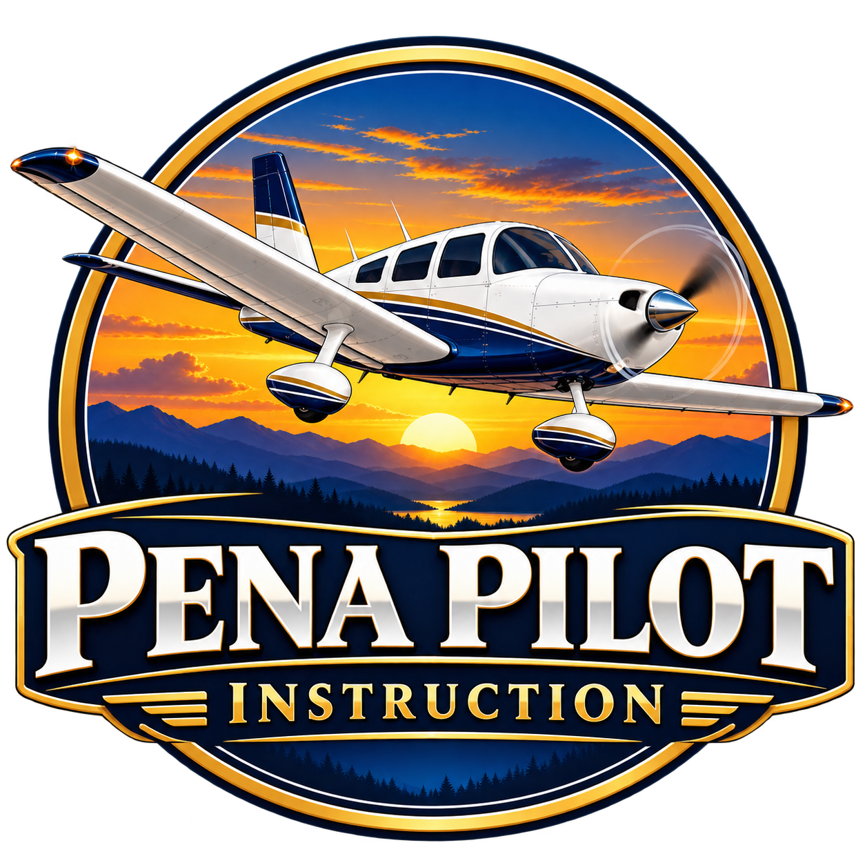Pena Pilot Instruction aviation badge